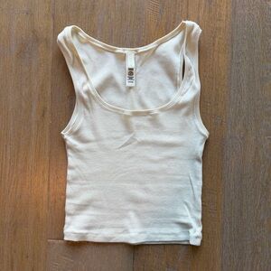 Skims — Cotton Rib Tank — Bone, Small